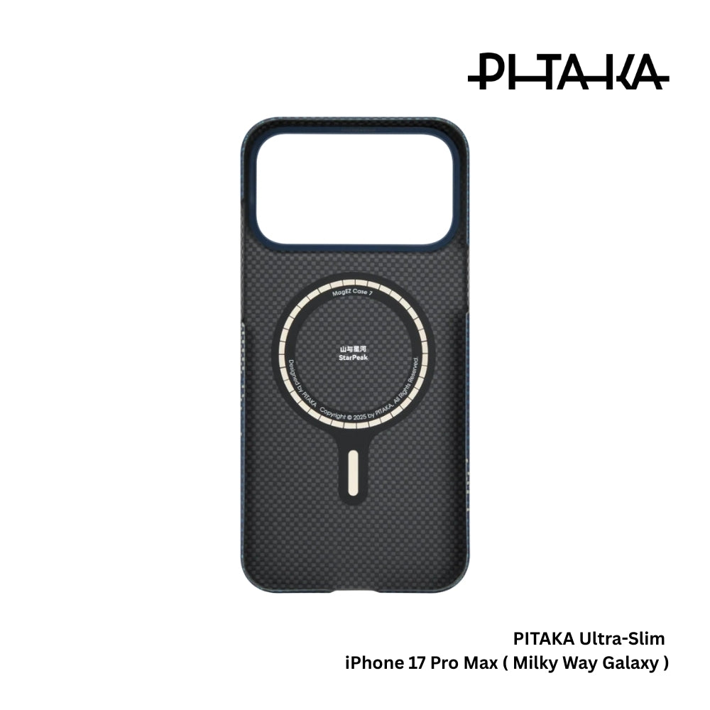 PITAKA - Ultra-Slim Case For iPhone 17 Pro Max - Milky Way Galaxy