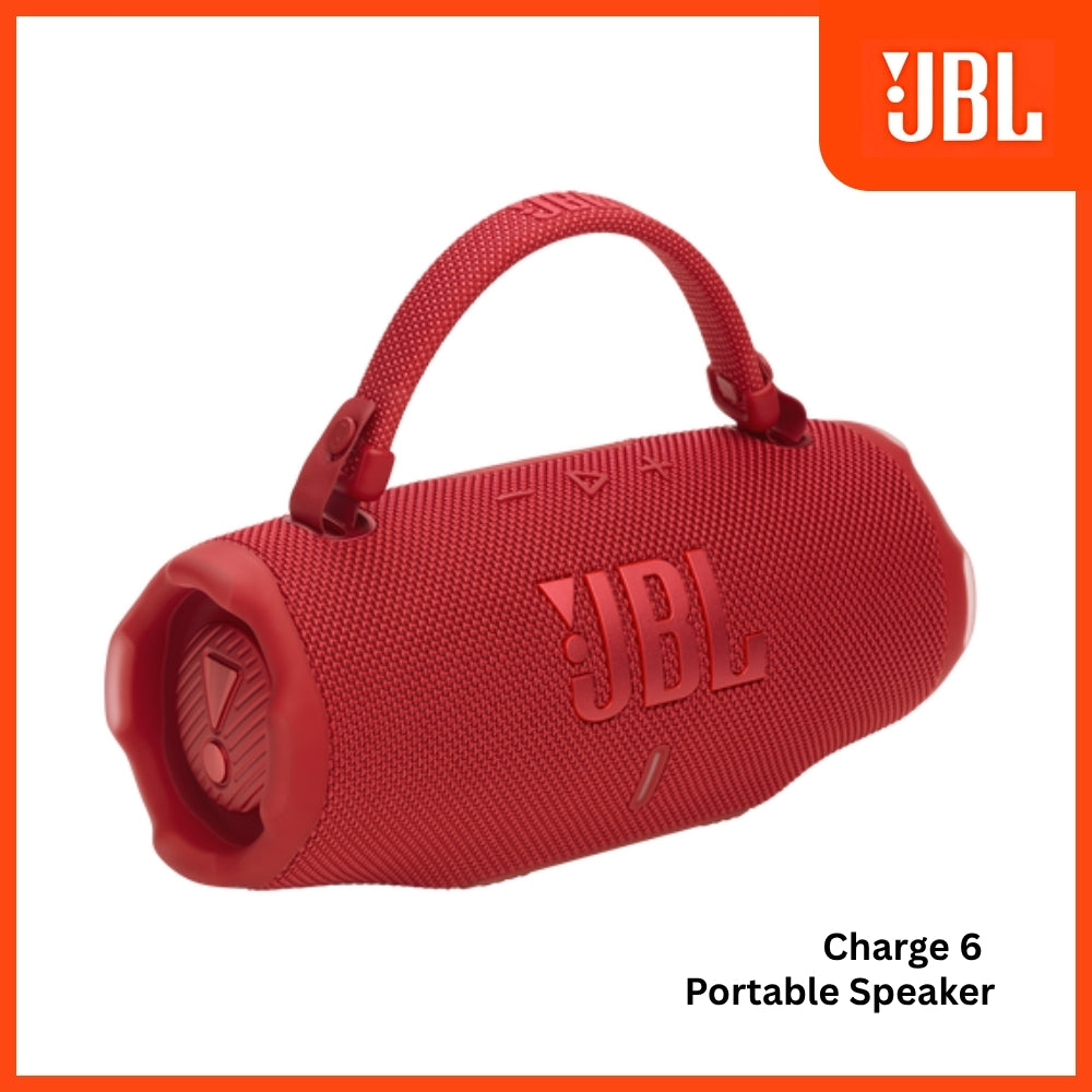 JBL - Charge 6 Portable Bluetooth Speaker - Red