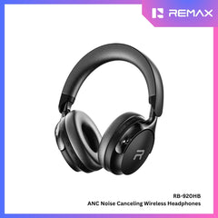 REMAX - RB-920HB ANC Noise Cancelling Bluetooth Wireless Headphone - Black