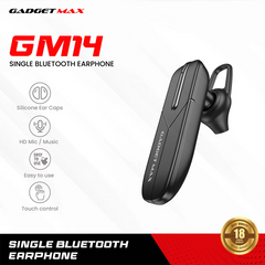 GADGET MAX - GM14 Single Bluetooth Headset - Black
