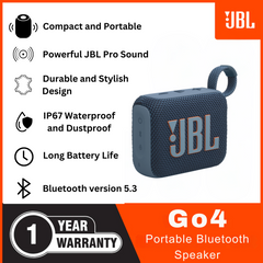 JBL Go4 Portable Bluetooth Speaker - Blue