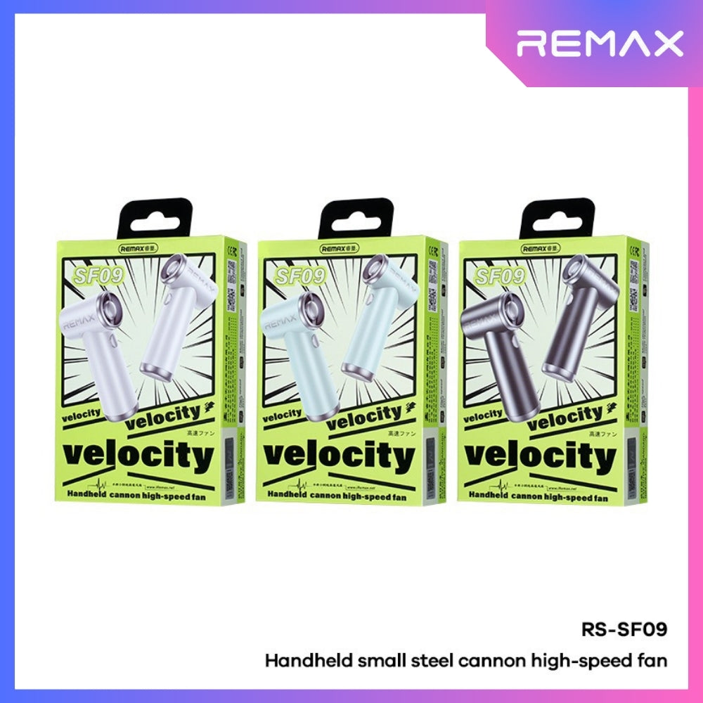 REMAX - RS-SF09 Handheld Cannon High Speed Fan (2500mAh) - Blue