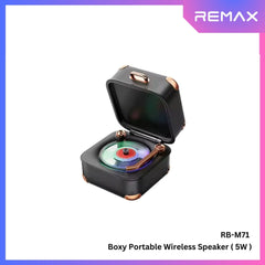 REMAX - RB-M71 Boxy Portable Wireless Bluetooth Speaker - Black