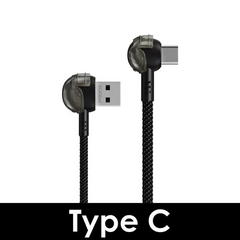 PRODA (PD-B42A) PUBG SERIES 3A CHARGING GAMING DATA CABLE FOR TYPE-C (3A)- Black