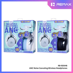 REMAX - RB-920HB ANC Noise Cancelling Bluetooth Wireless Headphone - Black