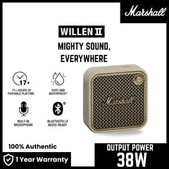 Marshall Willen 2 Portable Bluetooth Speaker - Cream