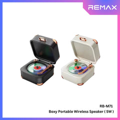 REMAX - RB-M71 Boxy Portable Wireless Bluetooth Speaker - Beige