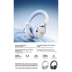 REMAX - RB-920HB ANC Noise Cancelling Bluetooth Wireless Headphone - Black