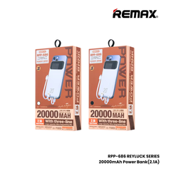 REMAX RPP-686 Reyluck Series 20000mAh Power Bank(2.1A) - White