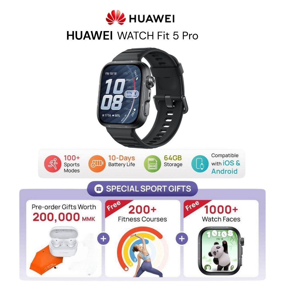 HUAWEI - Watch Fit 5 Pro - Black
