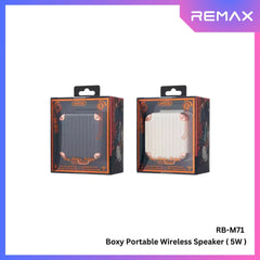 REMAX - RB-M71 Boxy Portable Wireless Bluetooth Speaker - Beige