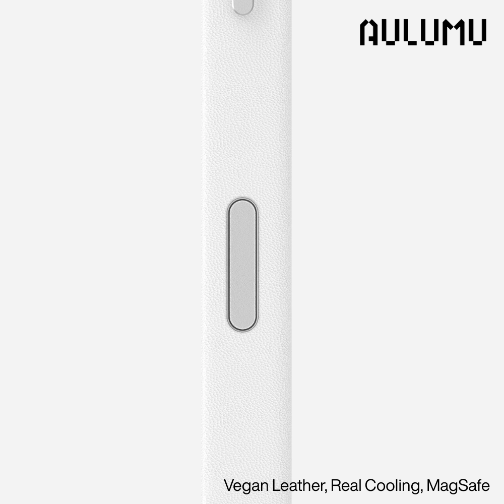 iPhone 16 Pro Max >> AULUMU Vegan Leather Case - White