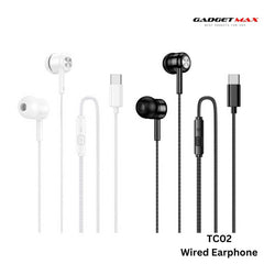 GADGET MAX - TC02 Type-C Wired Earphone - White