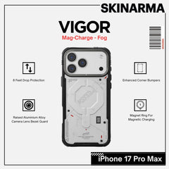 Skinarma - Vigor Magsafe Case For iPhone 17 Pro Max - Fog