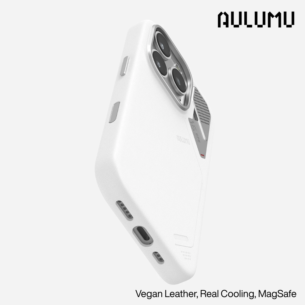 iPhone 16 Pro Max >> AULUMU Vegan Leather Case - White
