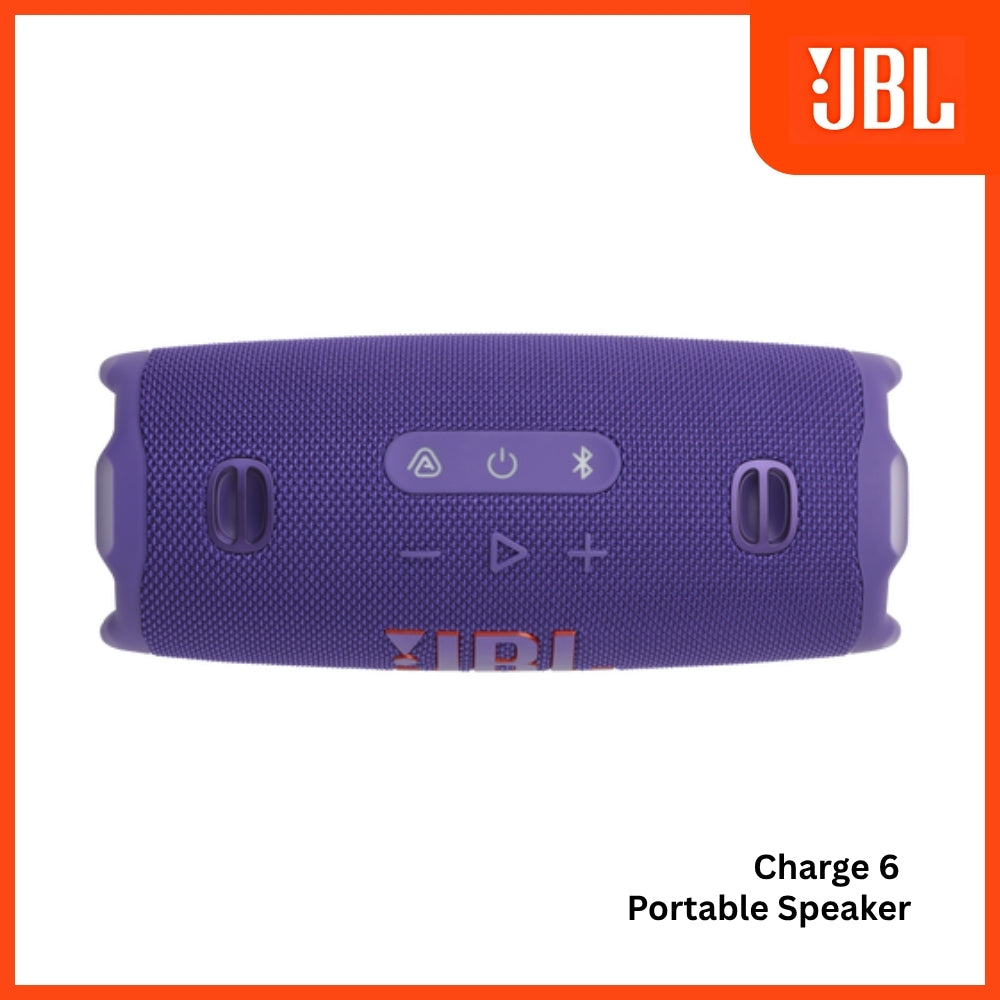 JBL - Charge 6 Portable Bluetooth Speaker - Purple