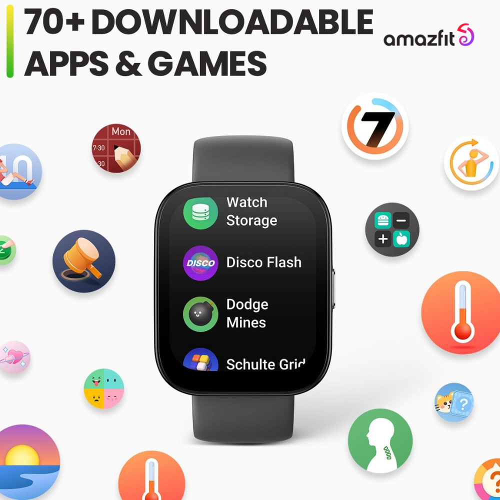 Amazfit Bip 5 Smart Watch (1 Year Official Warranty)- Soft Black