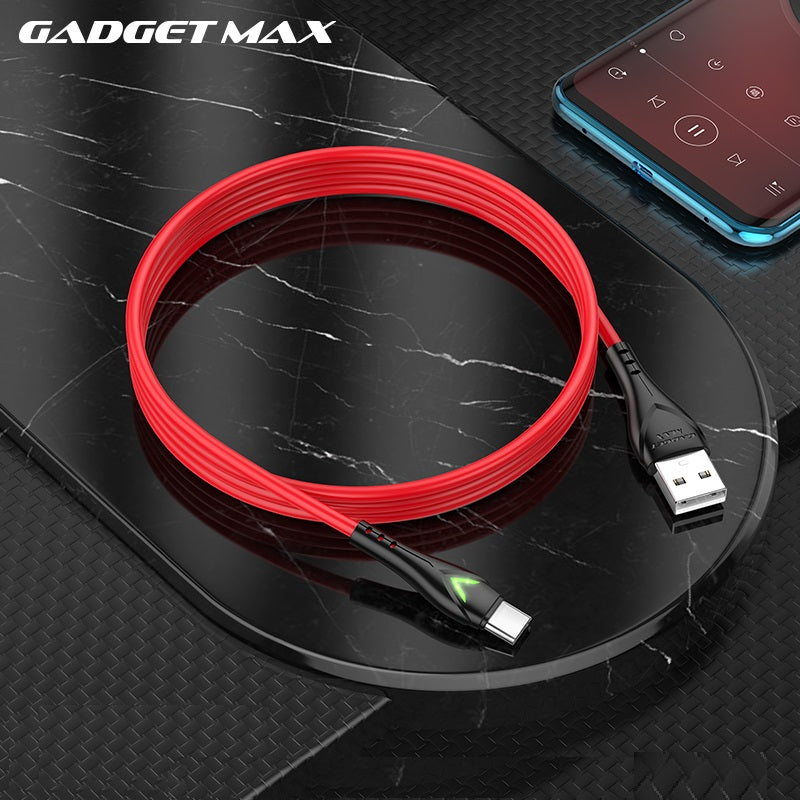 GADGET MAX GX08 TYPE-C 3A CHARGING DATA CABLE FOR TYPE-C (3A)(1M) - RED