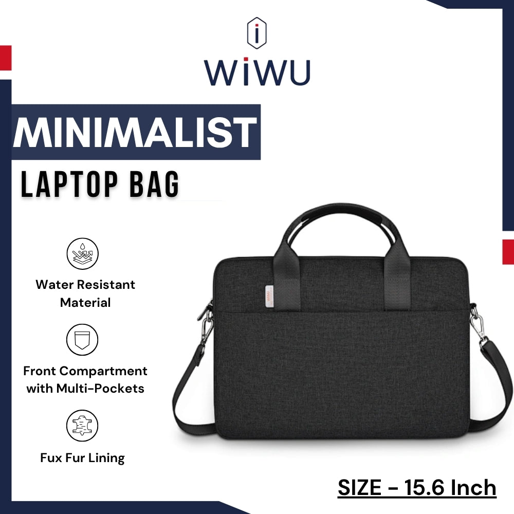 WIWU - Minimalist Laptop Bag (15.6") - Black