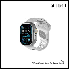 AULUMU - A02 Offbeat Sport Band for Apple Watch Series - White