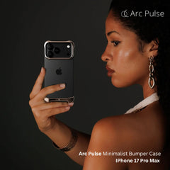 Arc Pulse - Minimalist Bumper Case For iPhone 17 Pro Max - Rose Bronze