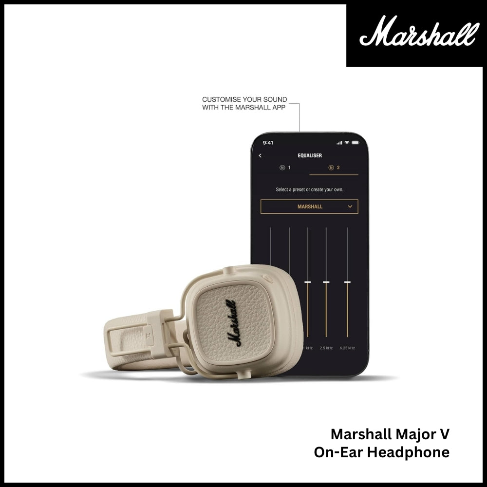 Marshall - Major 5 On-Ear Bluetooth Headphone - Cream
