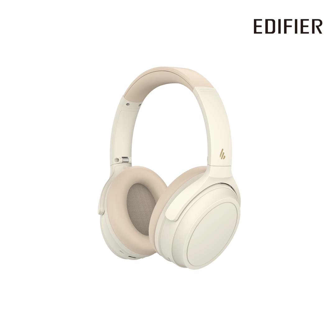 Edifier WH700NB Active Noise Cancelling Headphones - 68H Playtime - AI Call Noise Cancellation - Dual Device Connection - Lightweight & Foldable Design - Fast Charge - Bluetooth 5.3 - Ivory