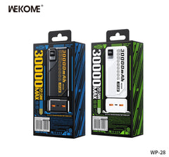 WEKOME WP-28 MECHA II SERIES 30000MAH 22.5W SUPER FAST CHARGING POWER BANK -White