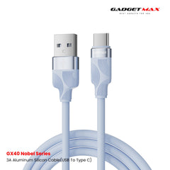 GADGET MAX - GX40 Type-C Nobel Series USB To Type-C Charging Data Cable (3A) - Blue