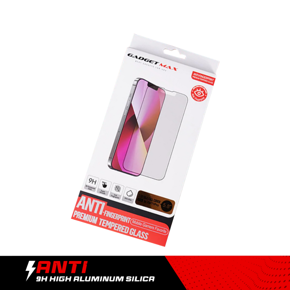 GADGET MAX Anti-Finger Print iPhone 15 Pro 6.1" 2.5D Anti-Finger Print Tempered Glass