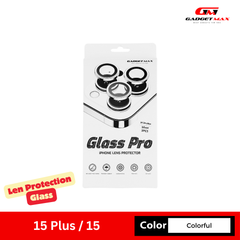 GADGET MAX Glass Pro Camera Lens Protection Glass for iPhone 15 / 15 Plus