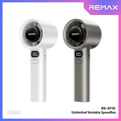 REMAX - RS-SF10 Unlimited Variable Speed Handheld Fan (1800mAh) - Silver