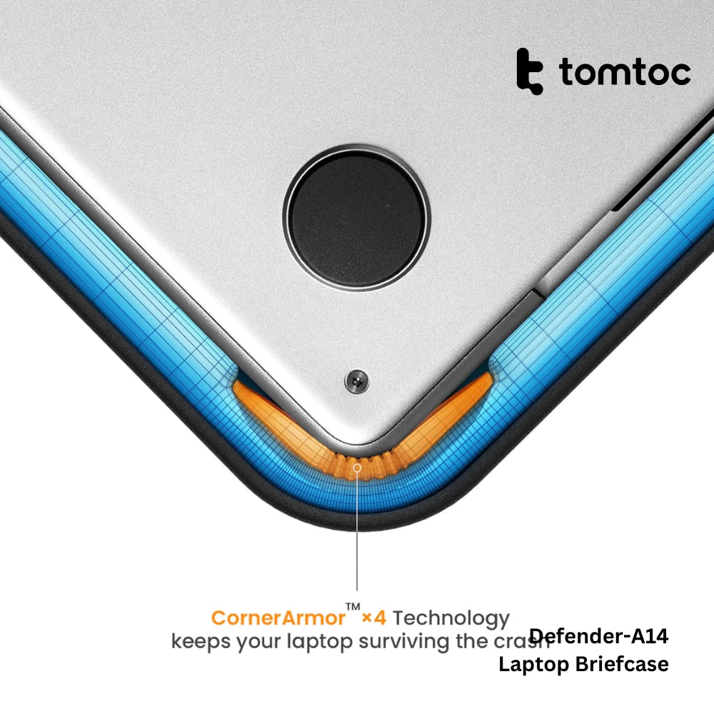 Tomtoc - Defender-A14 Laptop Briefcase ( 13.5 - 14 Inch ) - Black