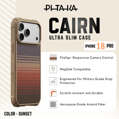 PITAKA - Cairn Case For iPhone 18 Pro - Sunset