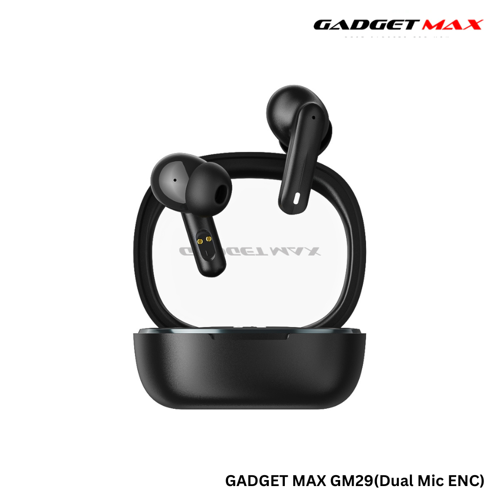 GADGET MAX GM29 Melo Series Bluetooth True Wireless Earbuds(Dual-Mic ENC) - Black