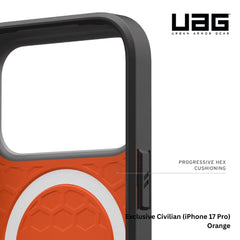 UAG - Exclusive Civilian MagSafe Case For iPhone 17 Pro - Orange