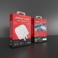 GADGET MAX - GM2023 Single Type-C Fast Charger ( 20W ) - White