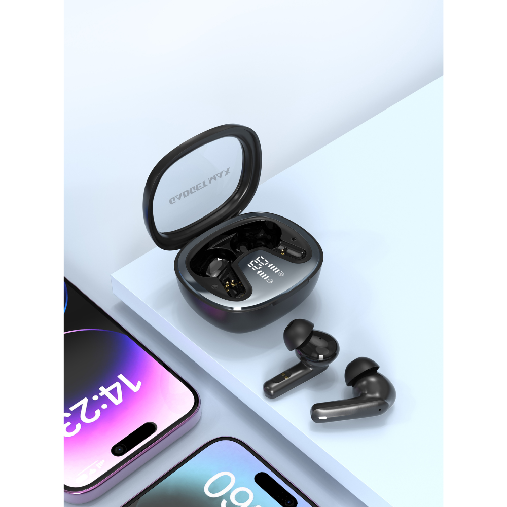 GADGET MAX GM29 Melo Series Bluetooth True Wireless Earbuds(Dual-Mic ENC) - Black