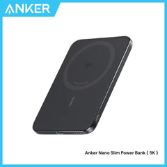 ANKER - Nano Slim 5000mAh Magsafe Power Bank - Black