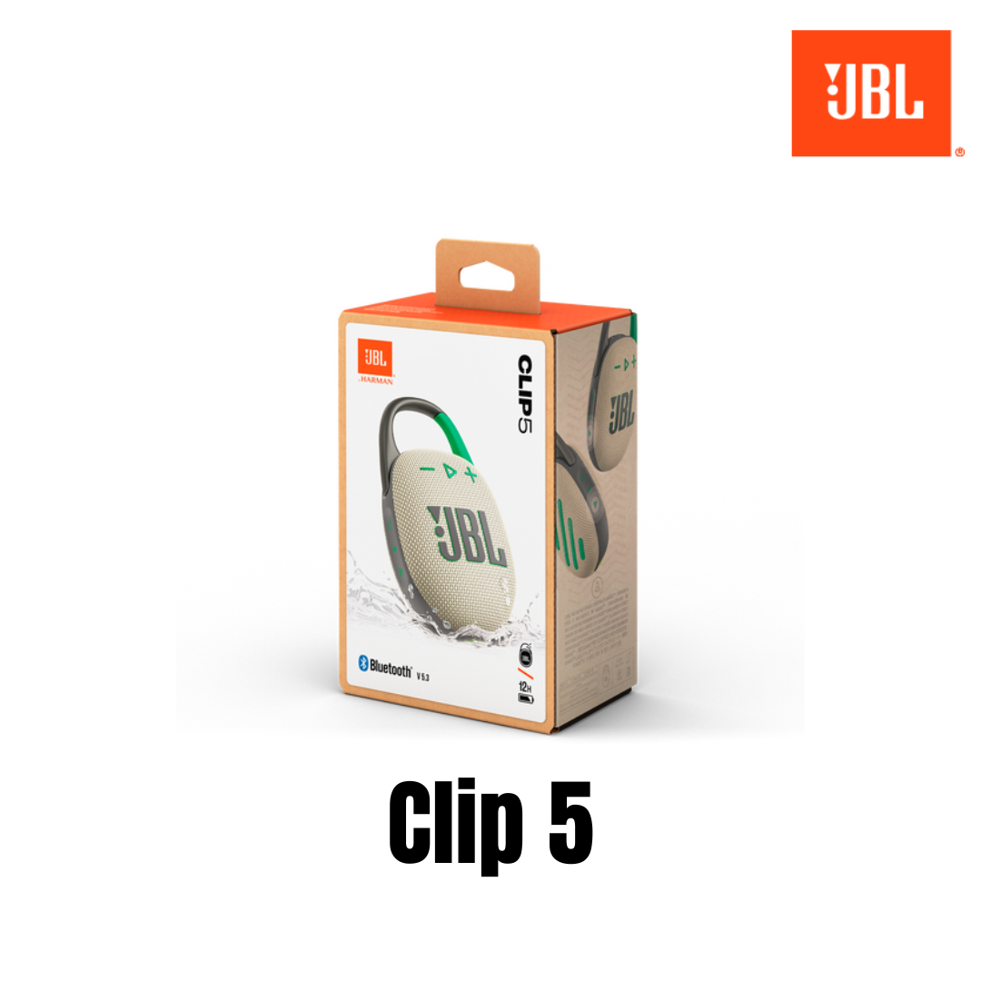 JBL CLIP 5 Portable Bluetooth Speaker - Sand