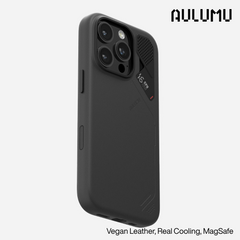 iPhone 16 Pro Max >> AULUMU Vegan Leather Case - Black