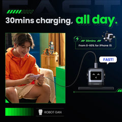 UGREEN - CD359 Uno Robot GaN Type-C Charger (30W) - Grey