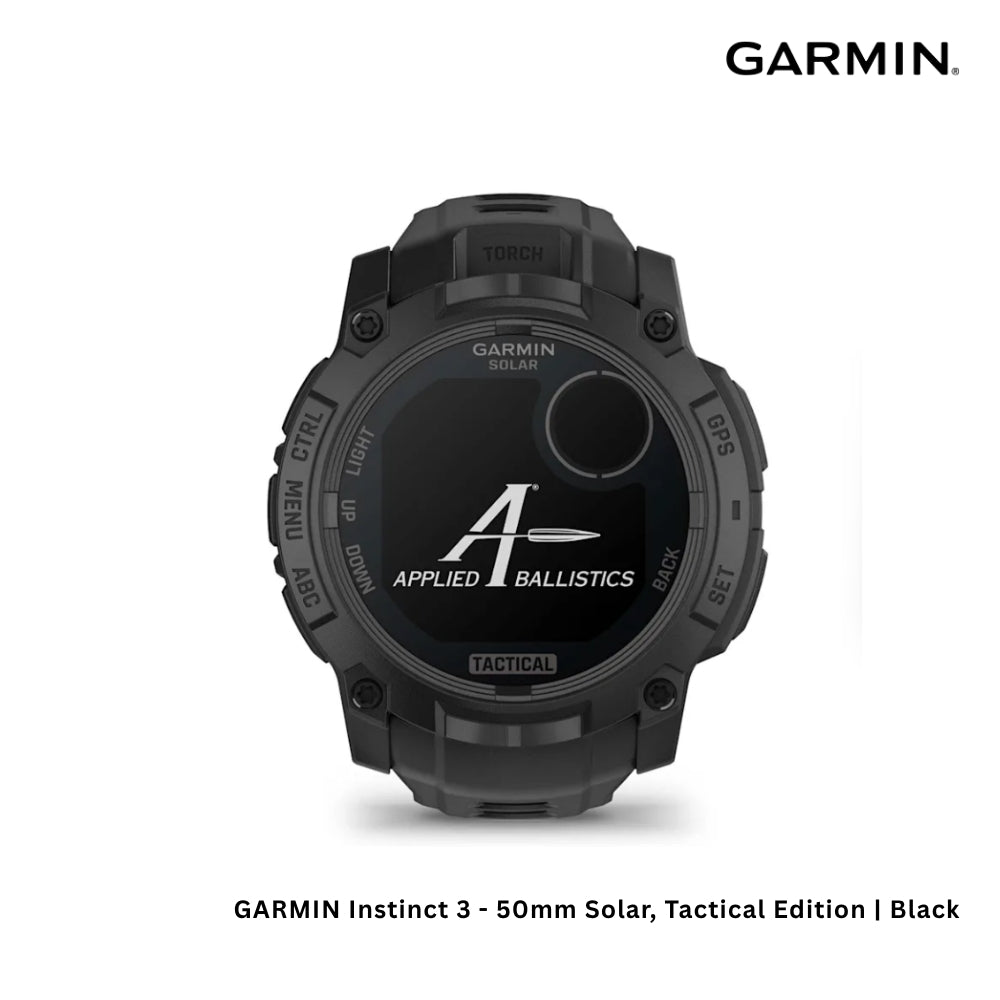 GARMIN - Instinct 3 Smart Watch ( 50mm ) Solar-Tactical Edition | Black