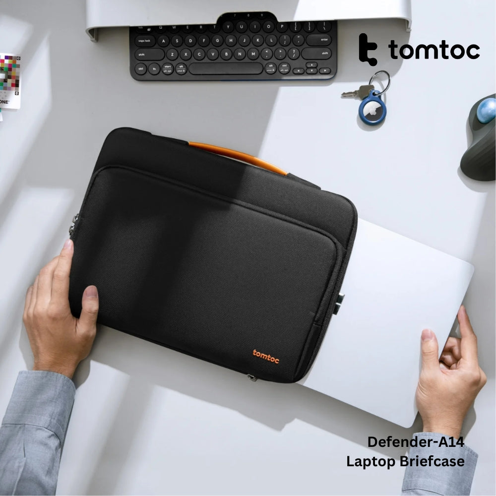 Tomtoc - Defender-A14 Laptop Briefcase ( 13.5 - 14 Inch ) - Black
