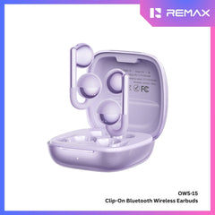 REMAX - OWS-15 Clip-On Bluetooth WIreless Earbuds - Purple