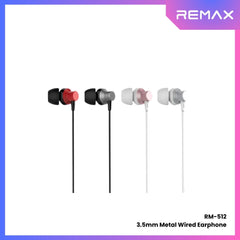 REMAX - RM-512 3.5mm Metal Wired Earphone - Red