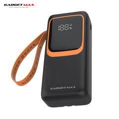 GADGET MAX GB-30PRO 30000MAH PD20W+ QC22.5W WITH CABLE FAST CHARGING POWER PRO DIGITAL DISPLAY POWER BANK (OUTPUT-4USB)(TYPE C-IN/OUT)(IPH-IN/OUT)