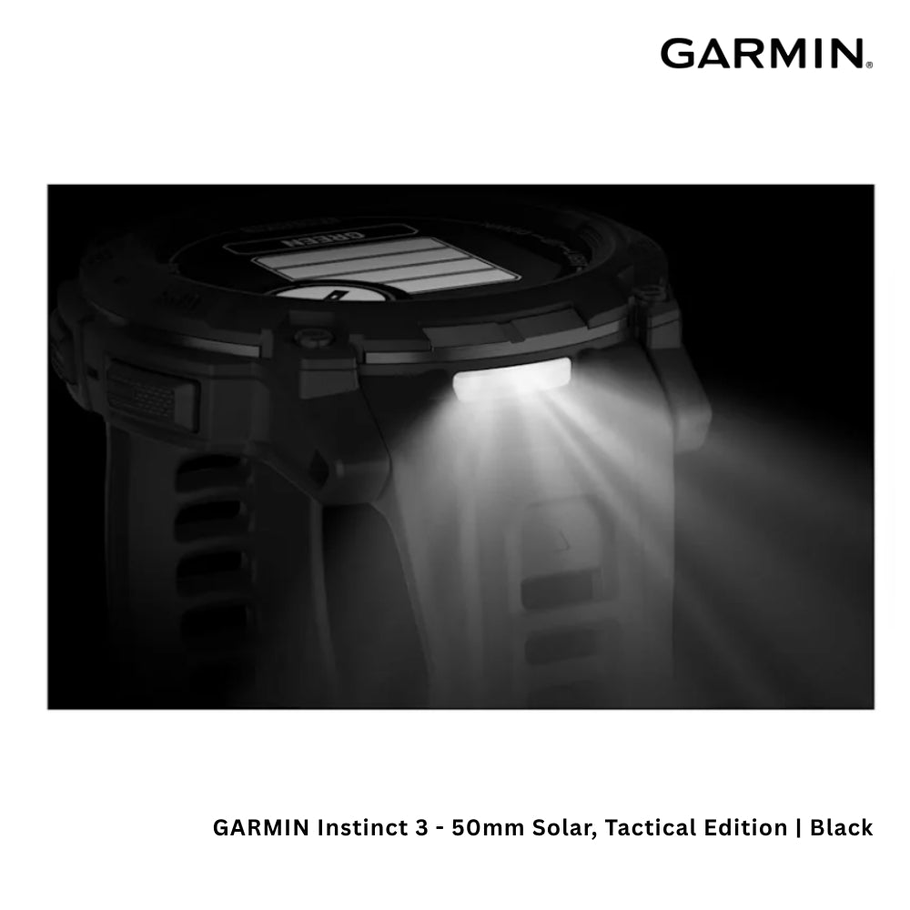 GARMIN - Instinct 3 Smart Watch ( 50mm ) Solar-Tactical Edition | Black