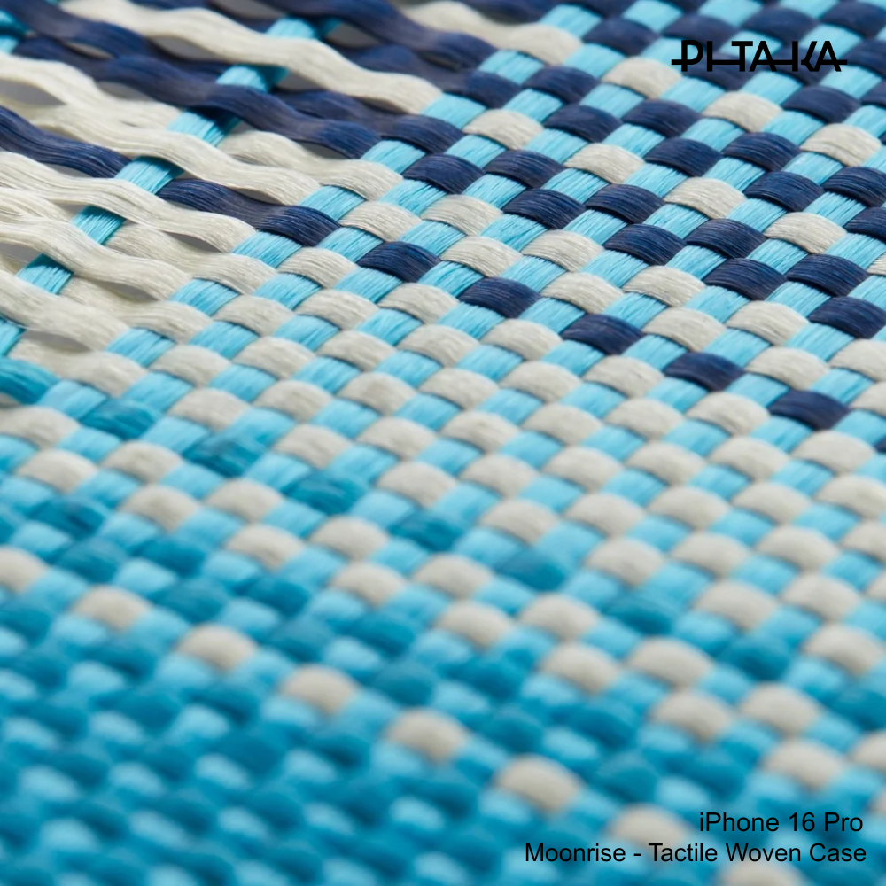 PITAKA - iPhone 16 Pro Case ( Sunset Moonrise Tactile Woven ) - Moonrise