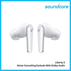 ANKER - SOUNDCORE Liberty 5 Noise-Cancelling Bluetooth Earbuds - White